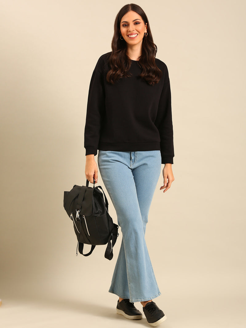 Sweatshirt-Black - De Moza