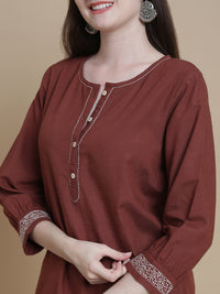 De Moza Women's Officewear Co-ords Brown - De Moza