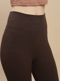 De Moza Women Winter Leggings Brown