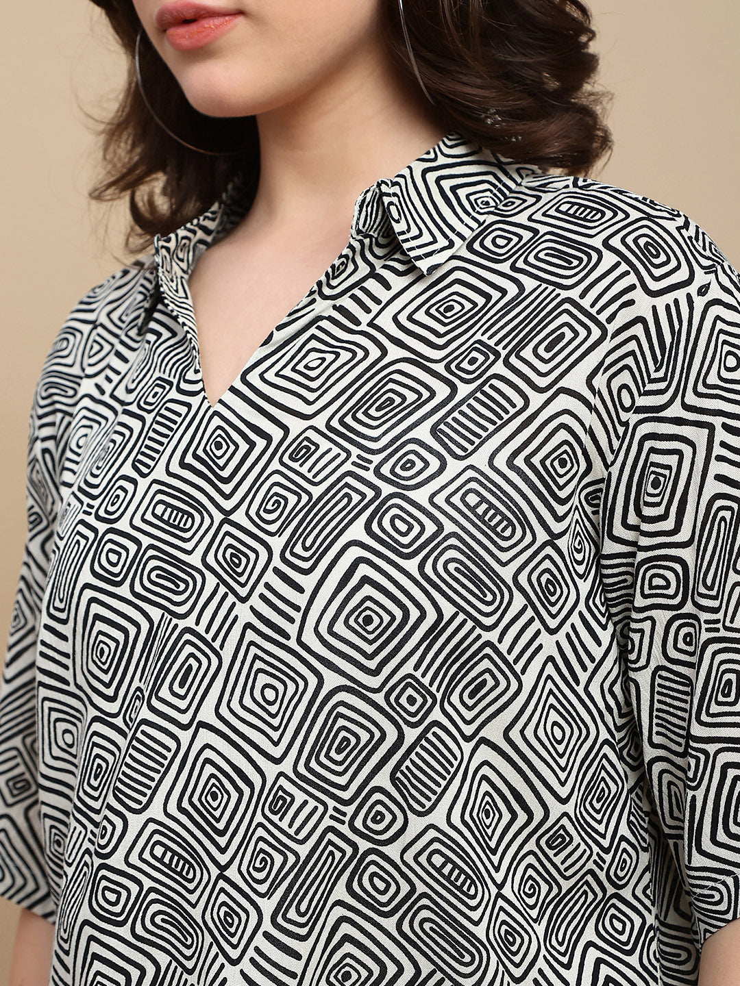 De Moza Women Casual Top Black