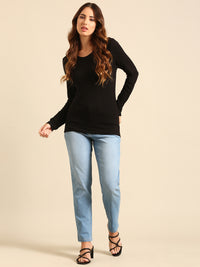 T-Shirt Long Sleeve-Black - De Moza