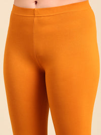 Ankle Length Leggings Cotton-Dark Mustard - De Moza