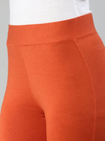 De Moza Women Tapered Pants Rust Orange