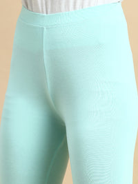 Ankle Length Leggings Viscose-Pista - De Moza