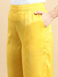 Co-Ord Set (Tunic Top & Palazzo)-Yellow - De Moza