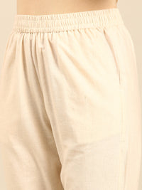 Straight Pant-Natural - De Moza