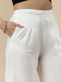 Narrow Palazzo-White