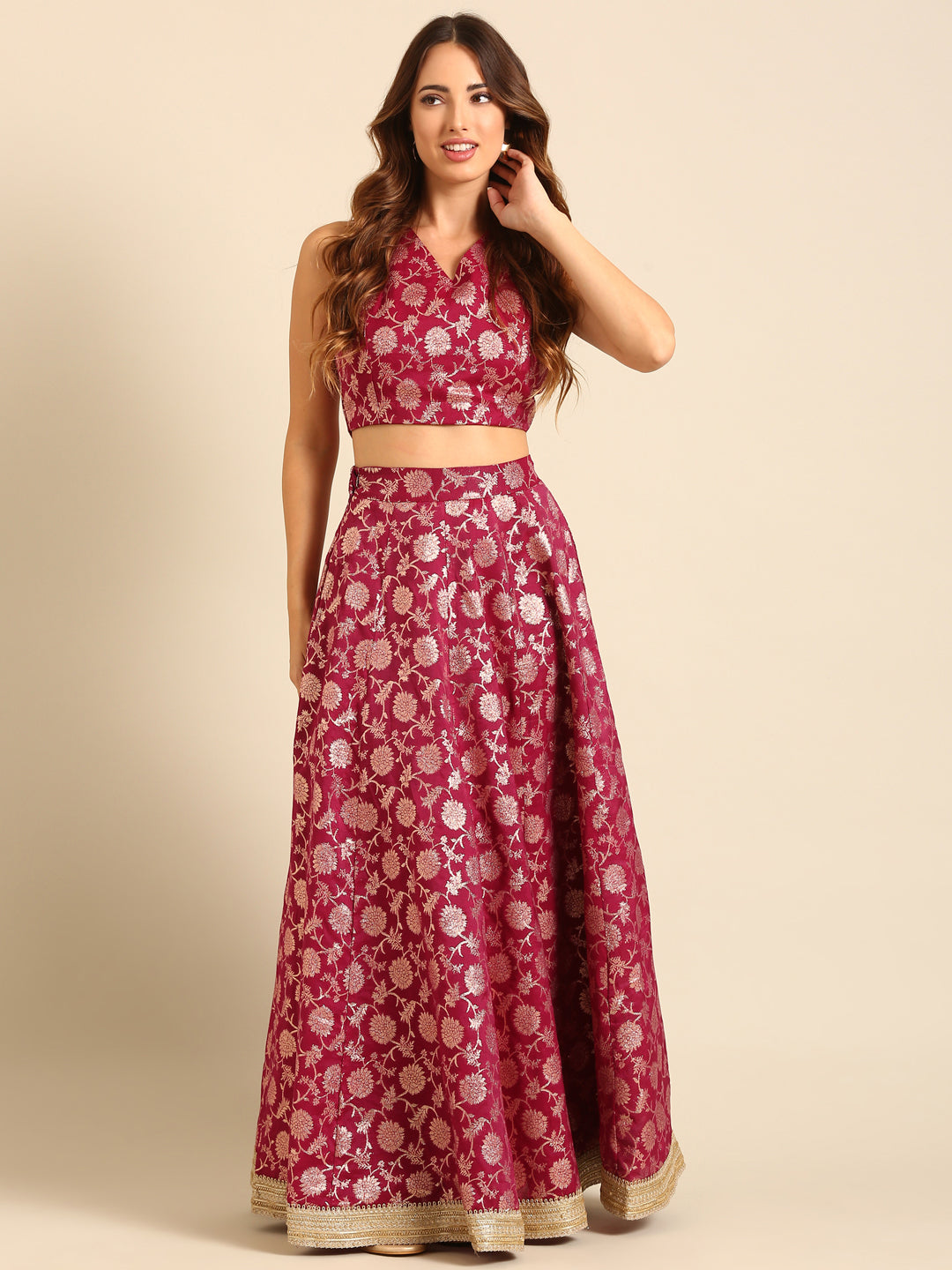 Blouse-Purple - De Moza