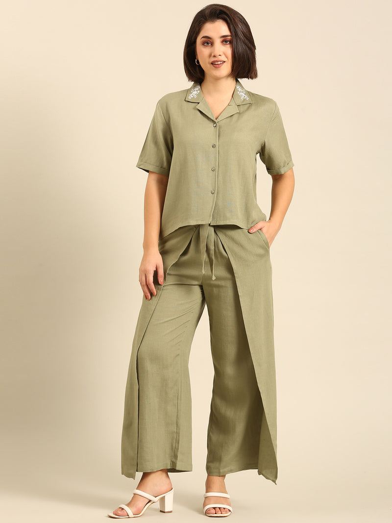 Shirt-Mint Green - De Moza