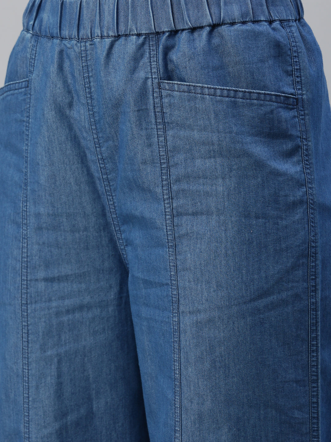 De Moza Women Culottes Mid Blue