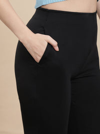 De Moza Women Casual Tregging Black