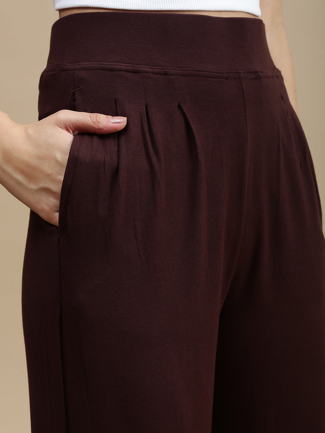 De Moza Women Casual Jogger Brown