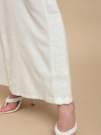 De Moza Women Casual Palazzo Natural - De Moza