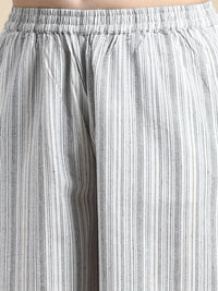 Crop Palazzo AOP-Offwhite - De Moza