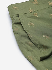 De Moza Women Festive Pants Deep Green - De Moza