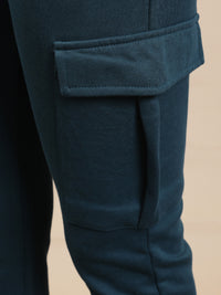 De Moza Women Casual Jogger Ocean Blue