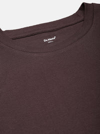 De Moza Women Casual Top Chocolate Brown