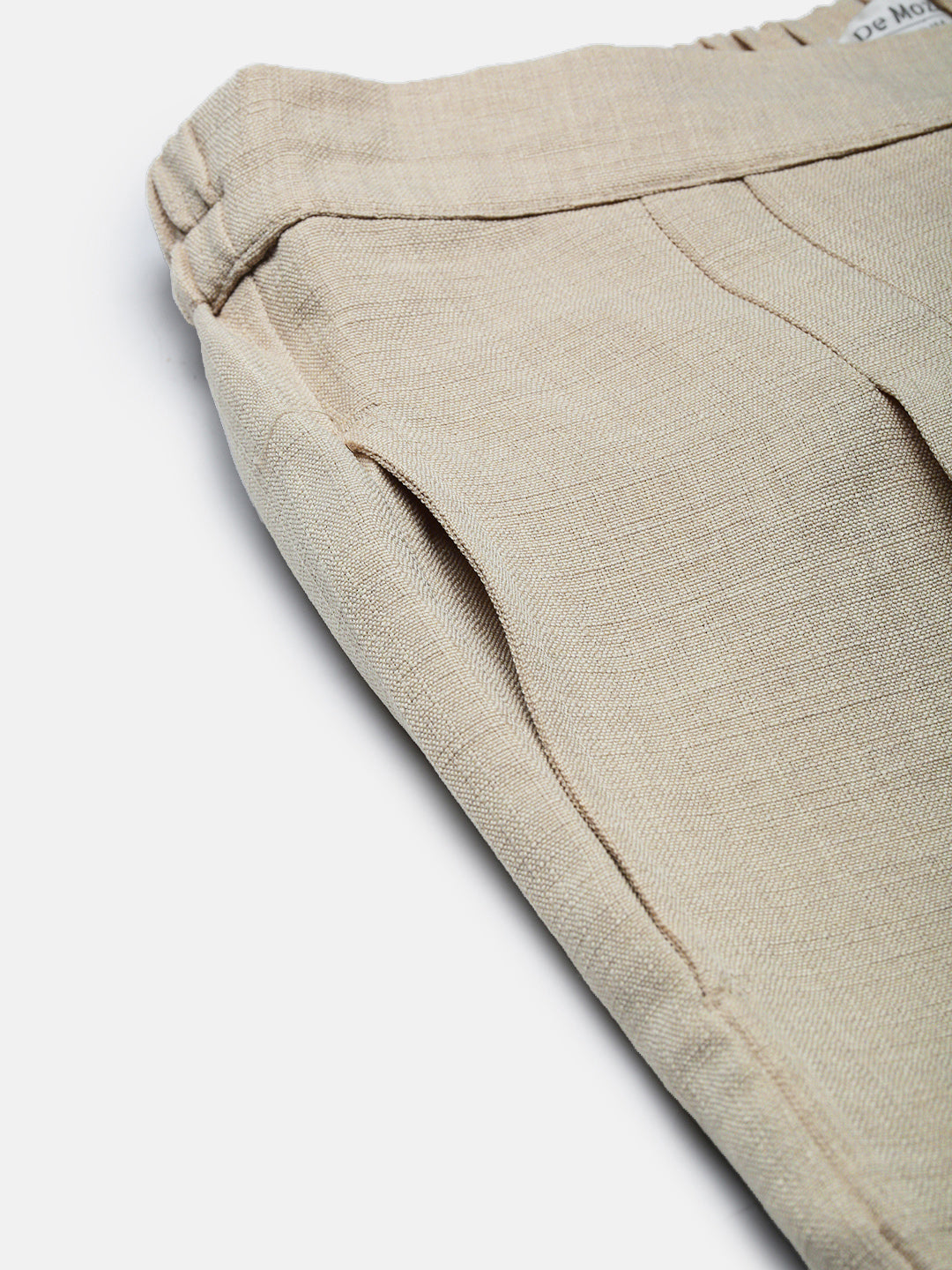 De Moza Women Casual Palazzo Light Beige