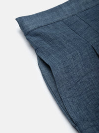 De Moza Women Casual Palazzo Teal Blue