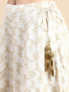 De Moza Women Skirt Bottom Polyester Offwhite - De Moza