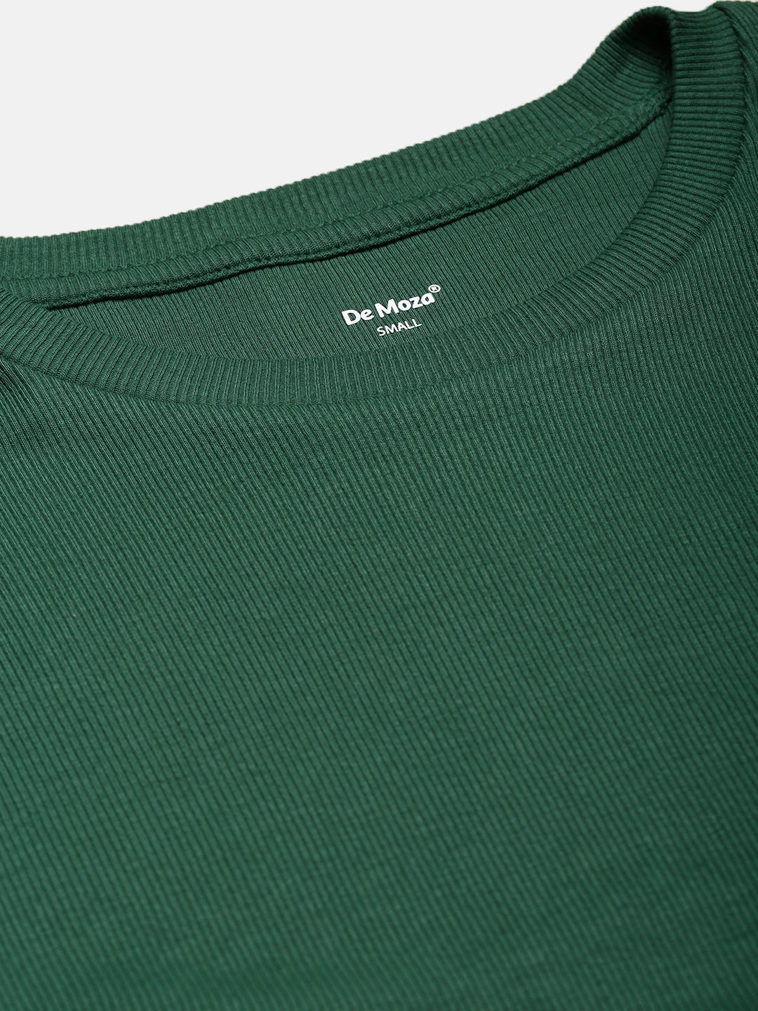 De Moza Women Casual Top Dark Green