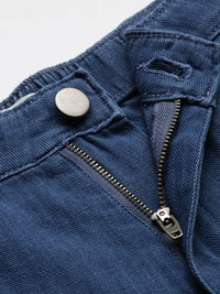 Wide Leg Pant-Mid Blue