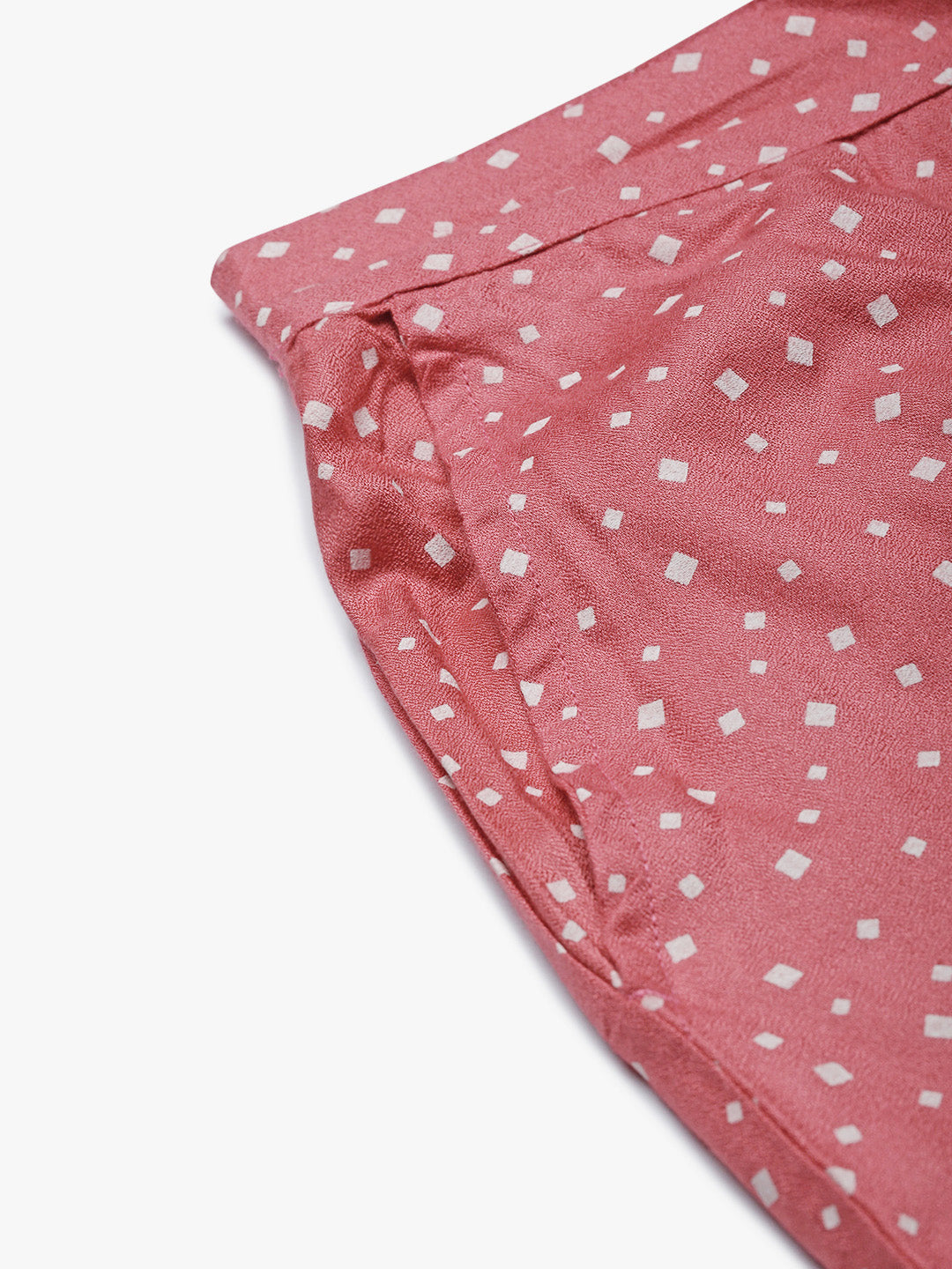 De Moza Women Casual Palazzo Dark Pink