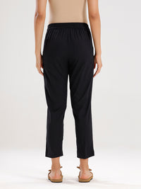 Cigarette Pant-Black - De Moza