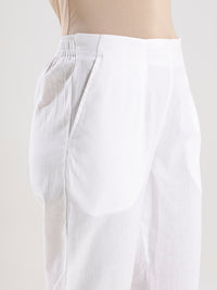 Cigarette Pant-White - De Moza