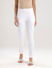 Super Stretch Kurti Pant-White