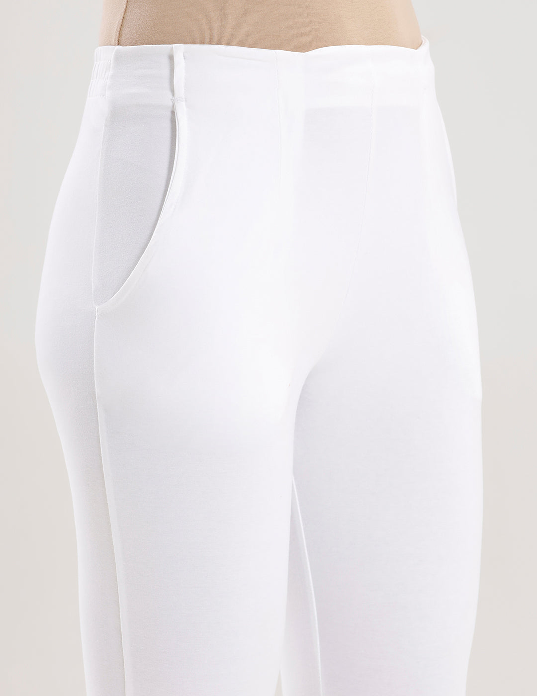 Super Stretch Kurti Pant-White