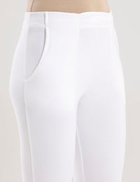 Super Stretch Kurti Pant-White