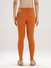 Ankle Length Leggings Cotton-Light Rust - De Moza