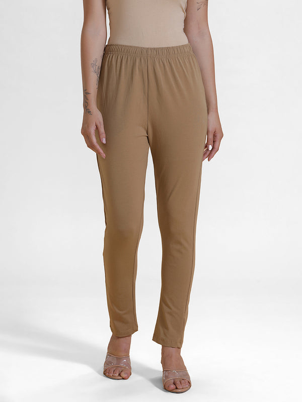 Women's Needle Pants Golden Beige - De Moza