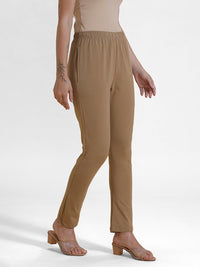 Women's Needle Pants Golden Beige - De Moza