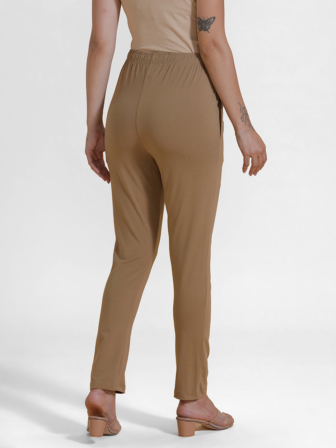 Women's Needle Pants Golden Beige - De Moza