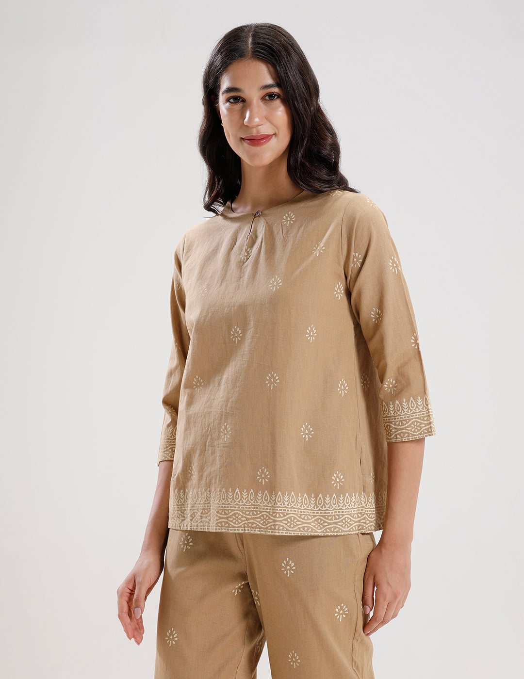 Tunic Top-Golden Beige
