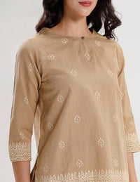 Tunic Top-Golden Beige