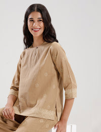 Tunic Top-Golden Beige