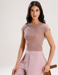 Kimono Sleeve Top-Tan