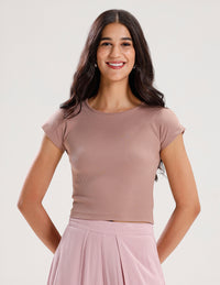 Kimono Sleeve Top-Tan