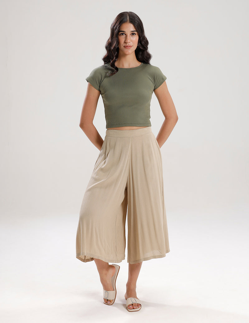 Kimono Sleeve Top-Olive Green