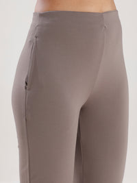 Fit & Flare Pant-Taupe - De Moza