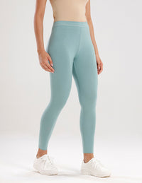 Ankle Length Leggings Viscose-Aqua Green