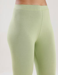Ankle Length Leggings Viscose-Macha Green