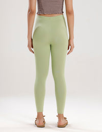 Ankle Length Leggings Viscose-Macha Green