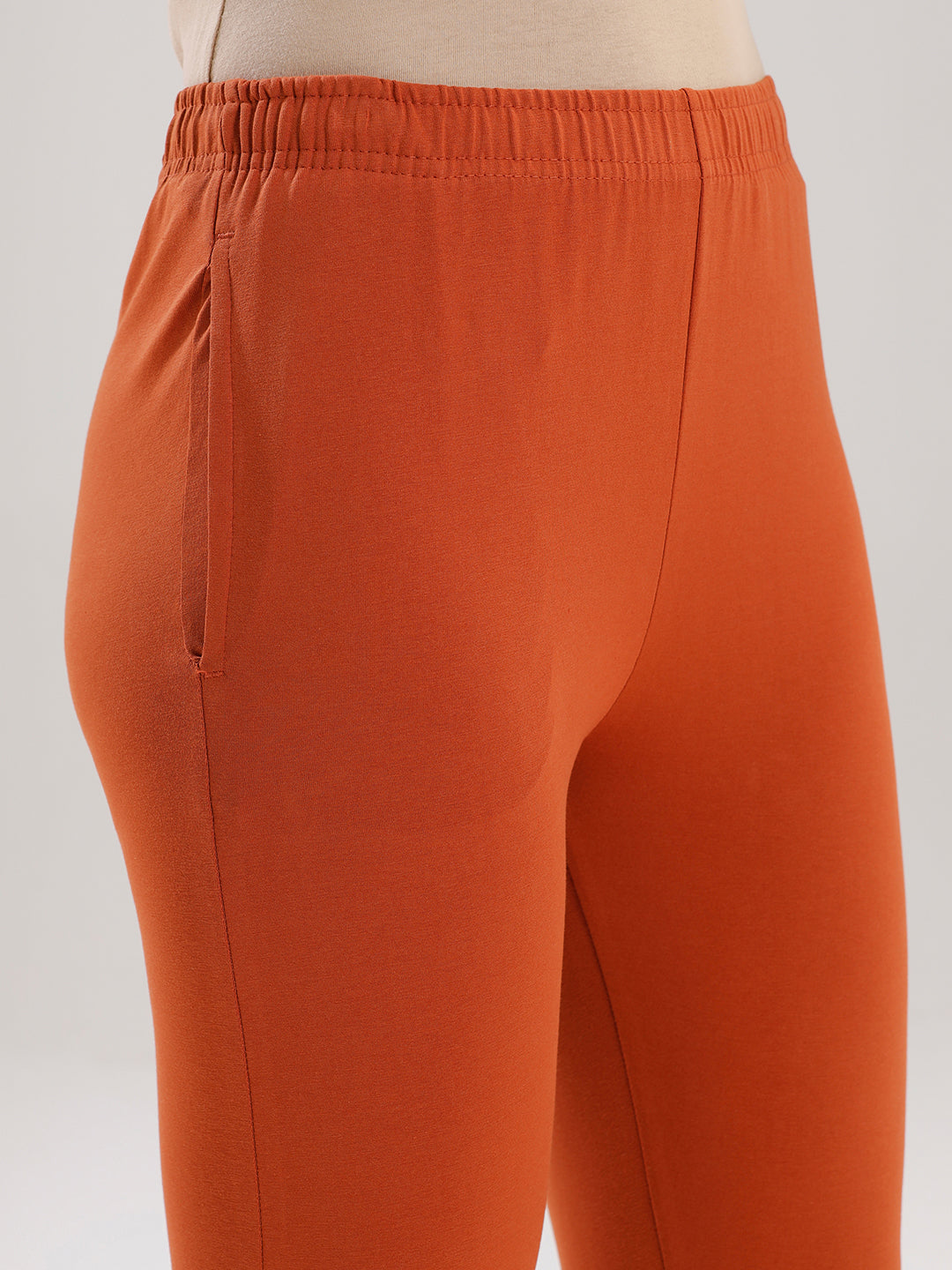 Women's Needle Pants Flame Orange - De Moza
