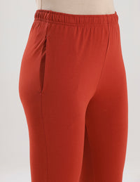 Women's Needle Pants Burnt Orange