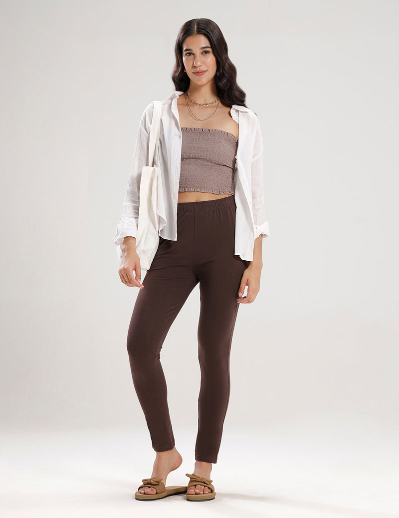 Women's Needle Pants Brown