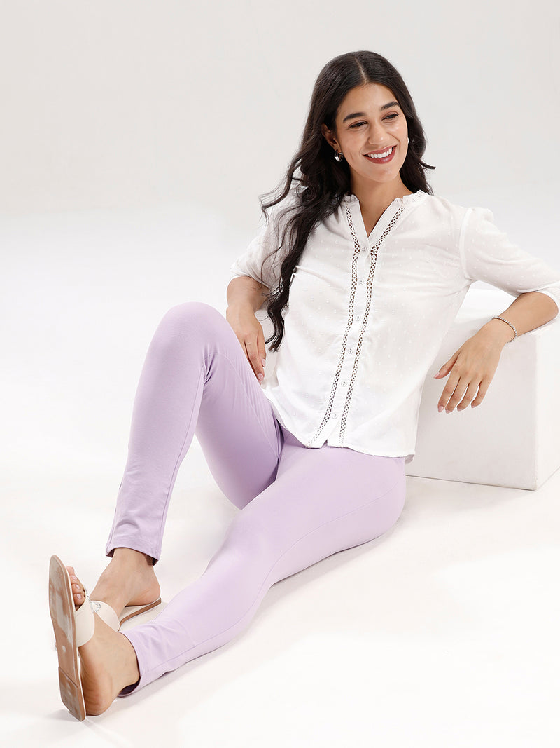 Women's Needle Pants Lilac